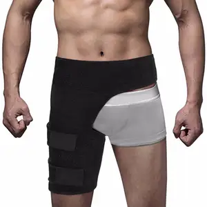 Faja de compresión para el muslo y la cadera, envoltura para los músculos estirados, Flexor de cadera, recuperación de lesiones, alivio del esguince