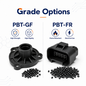Gránulos de Plástico PBT GF25 Modificado FX, Reforzado, de Alta Resistencia al Impacto, Retardante de Llama, Grado de Inyección - Product Image 1