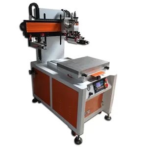 Máquina de serigrafía de tela de cama plana industrial Máquina de impresión de cuatro colores para textiles