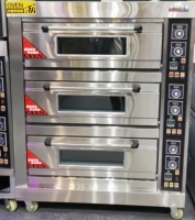 Four à convection électrique commercial sans fumée à 3 niveaux et 6 plateaux pour restaurant, café et boulangerie - Guangzhou