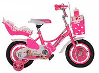 Vente en gros UNIQUEMENT B2B – Vélo pour fille en forme de cœur rose, 12-16-20 pouces, prix d'usine, adorable poussette pour bébé
