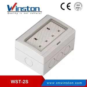 Enchufe de pared de 2 bandas a prueba de agua 13A tipo británico IP55 de 2 pulgadas - Product Image 2