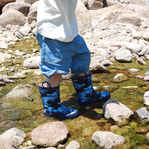 YL-25239 <span class=keywords><strong>Stivali</strong></span> da Pioggia per Bambini in Gomma Blu, Resistenti all'Acqua, Antiscivolo, Morbidi, per Uso Esterno, Vendita all'Ingrosso - Product Image 6