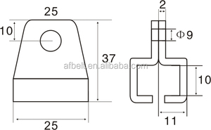 Los intocables para el riel de guía del transportador tipo C de aluminio - Product Image 5