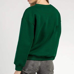 Fleece Pullover <b>Sweatshirt</b> <b>for</b> <b>Women</b> Anti-Shrink Knitted Fabric Autumn Popular Fashion Style Warm <b>Long</b> Sleeves <b>Women</b> <b>Sweatshirts</b> - Product Image 2