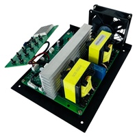 Modul Kontrol Daya Generator Ultrasonik PCB Digital 200W 28K-40K Papan Sirkuit Ultrasonik Penyesuaian Frekuensi untuk Sistem Pembersihan
