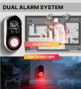 <span class=keywords><strong>Detector</strong></span> Digital de Monóxido de Carbono (CO) e CO2 com Display ao Vivo, Bateria de Reserva, Monitoramento de Temperatura e Umidade, Plug-and-Play para Casa e RV - Product Image 5