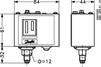 Contrôleur de pression haute et basse Danfoss KP1 060-111066, interrupteur de pression simple/double pour climatisation