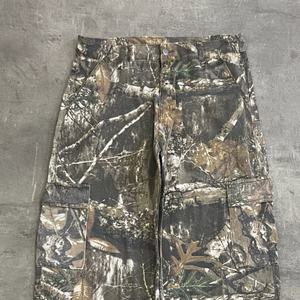 Wholesales 100% Cotton Camo Print Elastic Mid <b>Jogging</b> <b>Cargo</b> <b>Pant</b> Men Customized Zip Straight Sporty XL Hip Hop OEM Service - Product Image 3