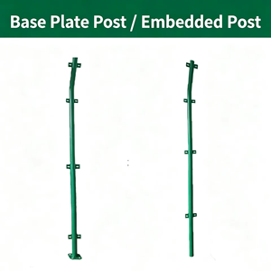 Panel de Malla de Alambre Soldada Bilateral Recubierta de PVC Verde con Poste para Cercas de Seguridad en Granjas, Estanques de Peces y Huertos - Product Image 6