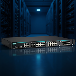 Switch Ethernet para Montaje en Rack Moxa IKS-6728A-4GTXSFP-24-24-T, 24 Puertos Gigabit, Redes Empresariales, 48V LC/UPC - Product Image 3