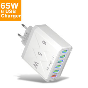 3D 디자인 3.1A 6 포트 USB 여행 충전기 빠른 전화 충전 한국어 플러그 QC3.0 빠른 충전기 어댑터 아이폰 삼성 6in1 포트 - Product Image 1