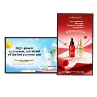 Promotion : Afficheur numérique mural intérieur 32 pouces, Kiosque vidéo LCD LED 6 mm, SDK, 12V, Android OS, 1080p, Graphiques, Texte, Animation