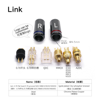 LINK 1 pasang Hi-End Earphone Pin Male Plug lubang 4.5mm kualitas baik
