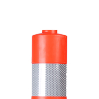 Barrières de circulation flexibles en PU réfléchissantes 78 cm, poteaux de signalisation routière, délimiteurs, avertissements, poteaux de stationnement