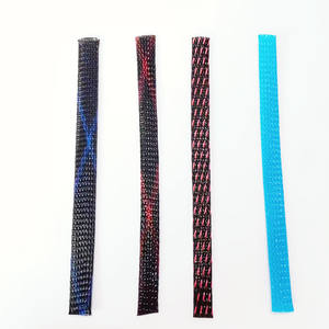 Manguito trenzado de <span class=keywords><strong>PET</strong></span> Manguito de cable trenzado expandible aislado Tubo de plástico multicolor - Product Image 2