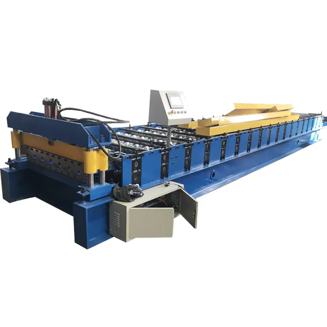 Single Sink Zinc Sheet Metal Roof Tile Roll Forming Making Machine Tiles Manufacturing Plant