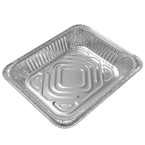 RE3G Plateau de papier d'aluminium rectangulaire à emporter de qualité alimentaire Conteneur de papier d'aluminium alimentaire jetable pour la restauration aérienne - Product Image 5
