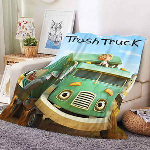 ผ้าห่มนุ่มพิเศษลายรถบรรทุกการ์ตูนสำหรับเด็ก  ผ้าห่มเด็กอ่อน  ผ้าห่มสั่งทำพิเศษ ของขวัญสำหรับเด็ก - Product Image 3