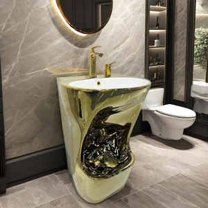 Moderno Dual-Purpose piccolo esterno a colonna con pavimento in piedi lavabo bagno medio orientale musulmano Wudu mobili - Product Image 2