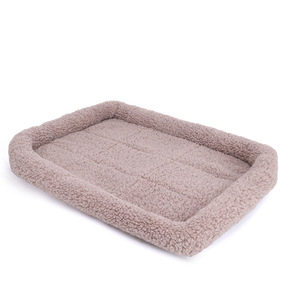 Cat Bed Oval Faux Fur Pet <b>Mat</b> Small Medium <b>Large</b> For Dog And Cat Winter Warm Comfortable Sleeping Pad Blue Pink Green Khaki - Product Image 5