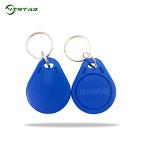 13.56MHZ kartu IC RFID tag F1108 gantungan kunci untuk sistem kontrol akses pintu