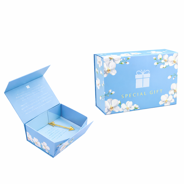 Magnetic Gift Box Collapsible Luxury Keepsake with Ribbon with Gold Foil Stamping  Special Gift  Wedding Birthday  Package Boxes