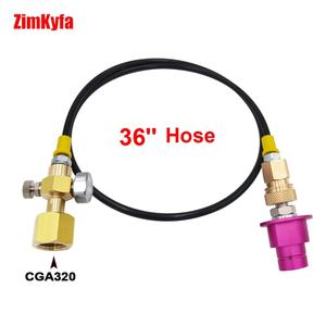 0.9M Brass Air Hose <b>Quick</b> <b>Connector</b> Adapter with 2000PSI for SodaStream Terra DUO to External CO2 Tank OEM - Product Image 3