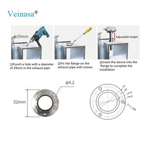 Veinasa-GDPM Detector Inteligente de Partículas de Polvo PM2.5 PM10 para Interiores, Sensor de Calidad del Aire para Sistema de Monitoreo Ambiental de Tuberías - Product Image 3