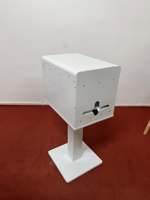 Cabine photo ovale 13 pouces pour iPad avec panneau d'impression pour événements et mariages, avec boîte d'impression intégrée