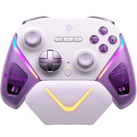 EasySMX D10 Nuevo Gamepad para PC, Joystick TMR, Gatillos de Corte Dual, Base de Carga Inteligente con Inicio/Parada, Inalámbrico 2.4G, Tipo-C para PC
