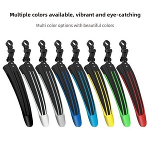 Guardabarros para <span class=keywords><strong>Bicicleta</strong></span> de Montaña, Protector de Agua de Liberación Rápida, Guardabarros Universal Multicolor, <span class=keywords><strong>Cubierta</strong></span> Impermeable de <span class=keywords><strong>26</strong></span> Pulgadas, Doble Color - Product Image 3