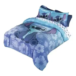 Edredón Doble Lavable con Fundas de Costura en Azul Concord - Product Image 4