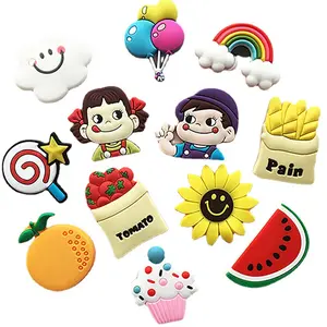 Reçine karikatür yumuşak 3D PVC manyetik buzdolabı Sticker boş plastik buzdolabı mıknatısı