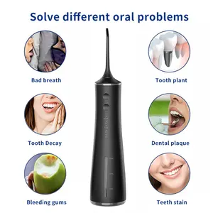 2023 OEM 350ml USB Recarregável irrigador oral água flosser jato de água dentes mais limpo para dentes Braces Cleaning