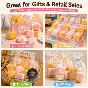 Cute <b>Cat</b> <b>Squishy</b> Toys Soft Squeeze Slow Rising Stress Relief Toy Biscuit Cloud Cake Style for Wholesale - Product Image 4
