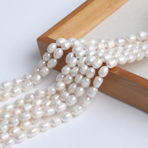 Zhuji Natural <b>Freshwater</b> <b>Pearl</b> Necklace and <b>Bracelet</b> DIY Kit 7-8mm White and Pink Beaded Fashion Accessories Loose <b>Pearls</b> - Product Image 5