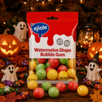 Chewing-gum en forme de pastèque, sachet de 108g, saveurs de fruits assorties, bonbons pour fête d'Halloween pour enfants