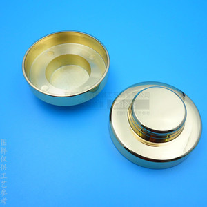 Custom <b>Metal</b> Bottle Caps Zinc Alloy Gold Plated Round Lids For Cosmetics Durable <b>Packaging</b> Accessories - Product Image 2