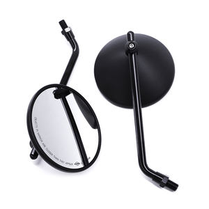 RACEPRO-Espejos retrovisores universales para motocicleta, cristales redondos con certificación e-mark 3C E9 de 8mm y 10mm, color negro cromado, novedad - Product Image 6