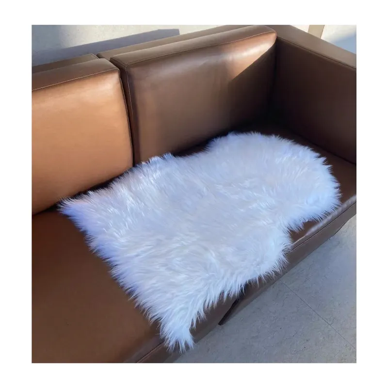 2022 ECO-Friendly high end faux fur rug living room Fluffy faux fur rug carpet sheep skin rug for bedroom