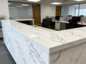 แผ่นควอตซ์ขนาดใหญ่สำหรับเคาน์เตอร์ห้องน้ำและห้องครัว ทนทาน กันน้ำ - Product Image 5