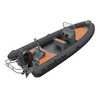 Grande promotion : yacht sportif en aluminium de 6,4 m, RIB 640 Zodiac, bateau de 21 pieds, moteur hors-bord, capacité de 11 personnes