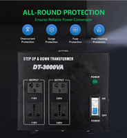 DT-3000W cuivre transformateur élévateur 220V à 110V convertisseur de tension 220V à 110V stabilisateur