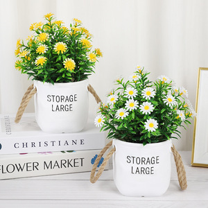 Floristería Yiwu Datuo, plantas artificiales de margarita en maceta grande, flores decorativas para la sala de estar, decoración del hogar. - Product Image 2