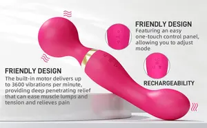 20-frequenza di vibrazione massaggiatore di vibrazione rotazionale doppia testa clitorideo stimolatore magico giocattolo del sesso per le donne av bacchetta vibratore - Product Image 6