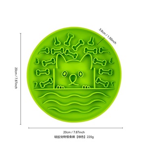 Bols pour chiens et chats en silicone de qualité alimentaire, résistants aux morsures, mangeoires lentes modernes anti-anxiété, sans BPA, lavables, avec logo personnalisé, vaisselle pour animaux de compagnie OEM - Product Image 4