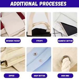 Bolsa de Tela de Algodón Orgánico Reciclado, Personalizada con Impresión OEM ODM, Bolsa de Compras Reutilizable Grande con Logotipo - Product Image 5