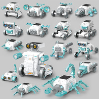 Jouets éducatifs STEM, kit de construction de robots à assembler soi-même, solaire/électrique, 16 en 1, avec composants en plastique, pour l'apprentissage unisexe