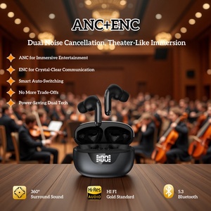Cuffie Wireless OTHC 008A Alta Qualità Audio Impermeabili Cancellazione Attiva del Rumore (ANC ENC) 5.3 Semi-in-ear Display Digitale - Product Image 2